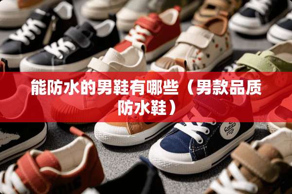 能防水的男鞋有哪些（男款品质防水鞋）