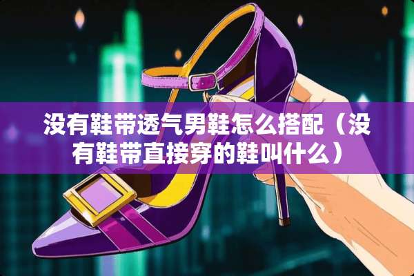 没有鞋带透气男鞋怎么搭配（没有鞋带直接穿的鞋叫什么）