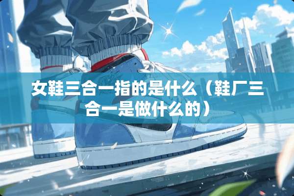 女鞋三合一指的是什么（鞋厂三合一是做什么的）