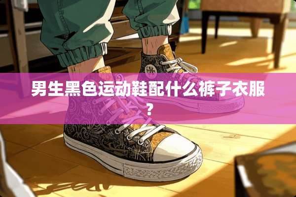 男生黑色运动鞋配什么裤子衣服？