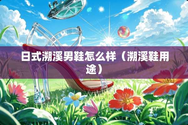 日式溯溪男鞋怎么样（溯溪鞋用途）