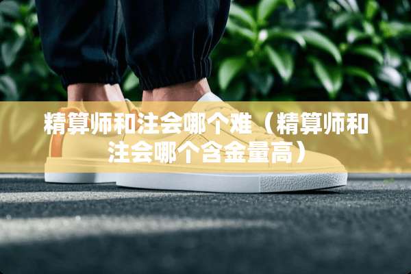 精算师和注会哪个难（精算师和注会哪个含金量高）