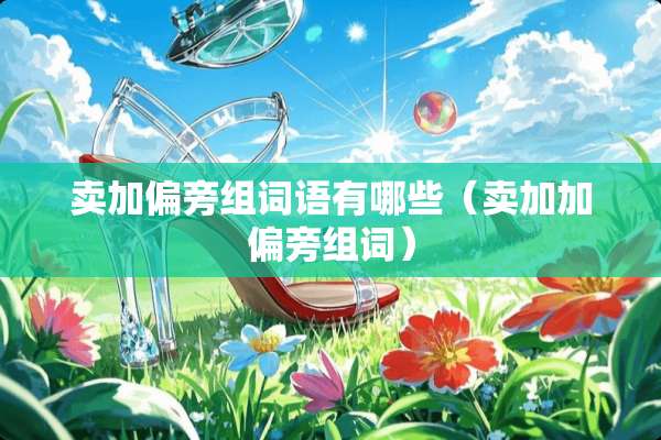 卖加偏旁组词语有哪些（卖加加偏旁组词）