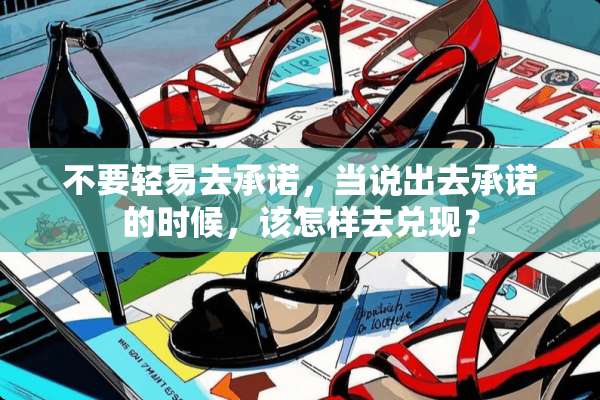 不要轻易去承诺，当说出去承诺的时候，该怎样去兑现？
