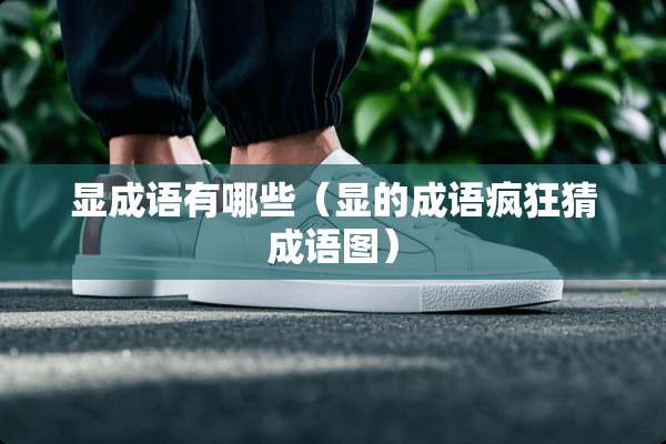 显成语有哪些（显的成语疯狂猜成语图）