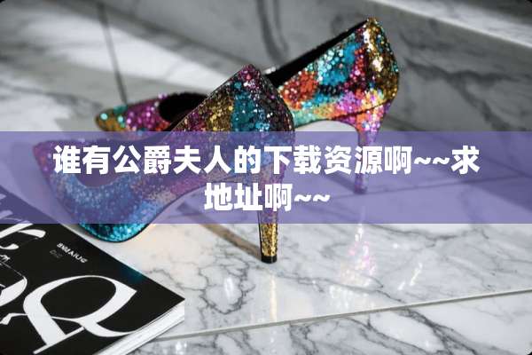谁有公爵夫人的下载资源啊~~求地址啊~~