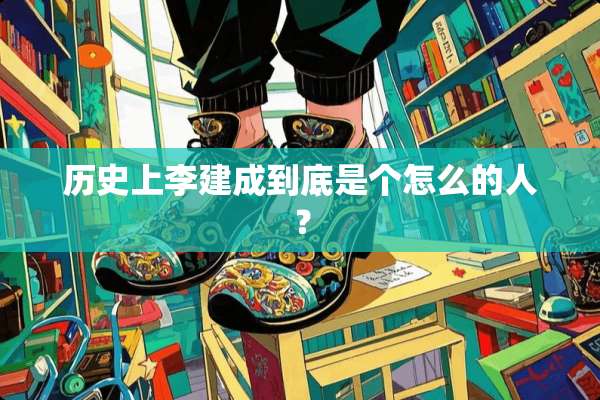 历史上李建成到底是个怎么的人？