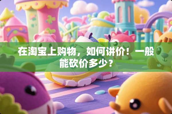 在淘宝上购物，如何讲价！一般能砍价多少？