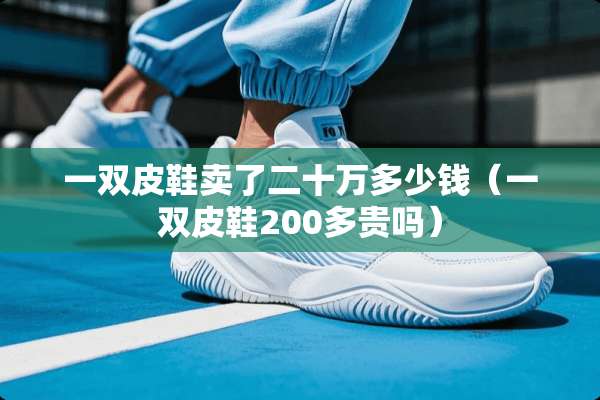 一双皮鞋卖了二十万多少钱（一双皮鞋200多贵吗）