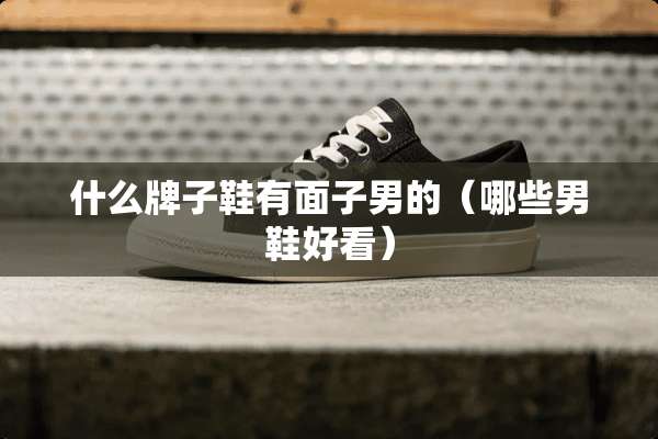 什么牌子鞋有面子男的（哪些男鞋好看）