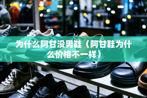为什么阿甘没男鞋（阿甘鞋为什么价格不一样）