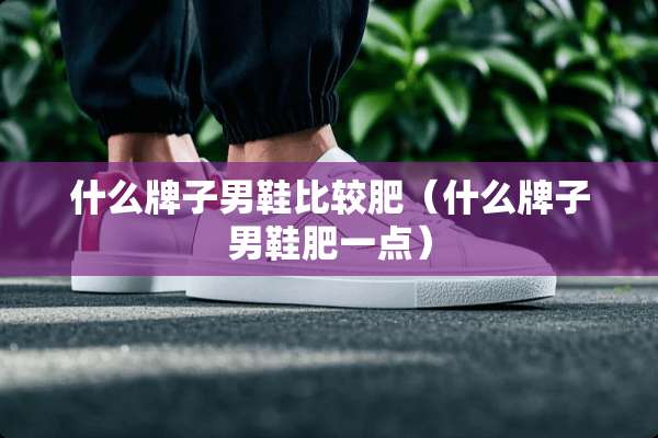 什么牌子男鞋比较肥（什么牌子男鞋肥一点）