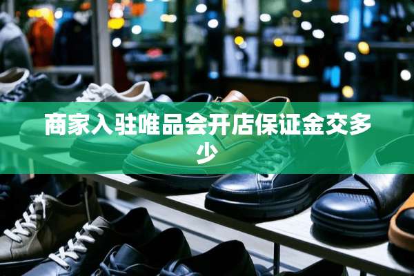 商家入驻唯品会开店保证金交多少