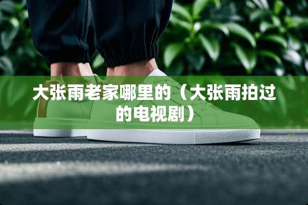 大张雨老家哪里的（大张雨拍过的电视剧）