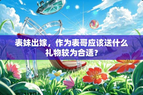 表妹出嫁，作为表哥应该送什么礼物较为合适？