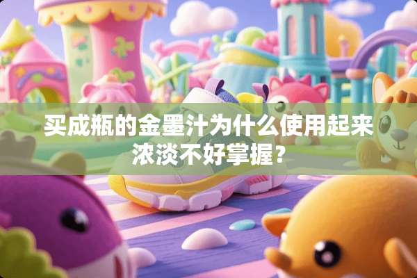 买成瓶的金墨汁为什么使用起来浓淡不好掌握？