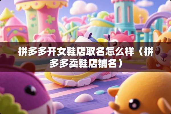 拼多多开女鞋店取名怎么样（拼多多卖鞋店铺名）