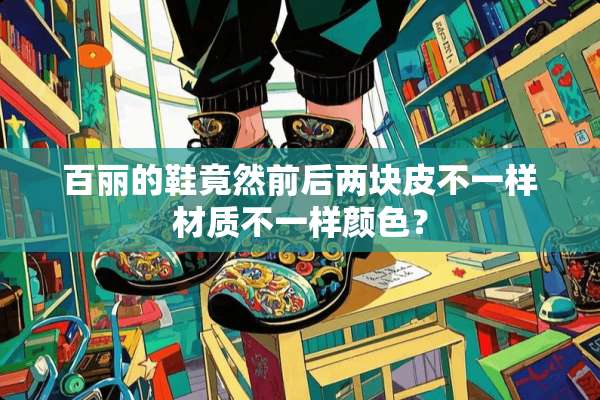 百丽的鞋竟然前后两块皮不一样材质不一样颜色？
