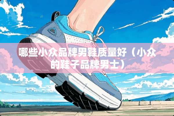 哪些小众品牌男鞋质量好（小众的鞋子品牌男士）