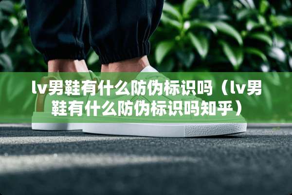 lv男鞋有什么防伪标识吗（lv男鞋有什么防伪标识吗知乎）