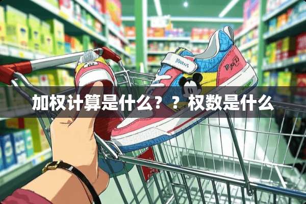 加权计算是什么？？权数是什么