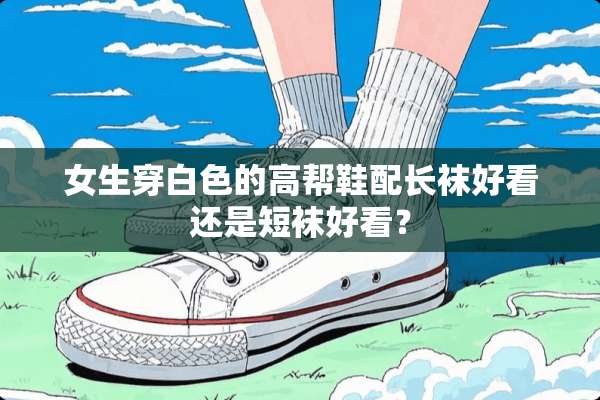 女生穿白色的高帮鞋配长袜好看还是短袜好看？