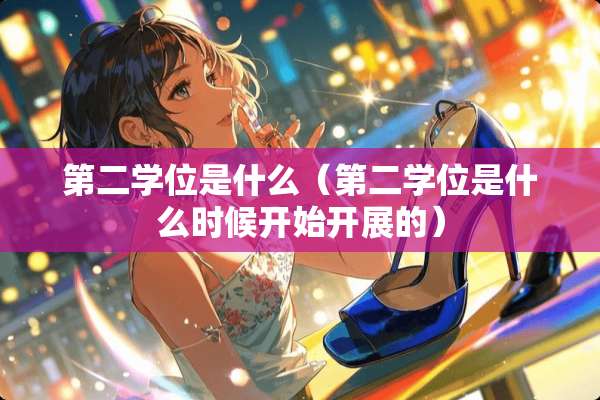 第二学位是什么（第二学位是什么时候开始开展的）