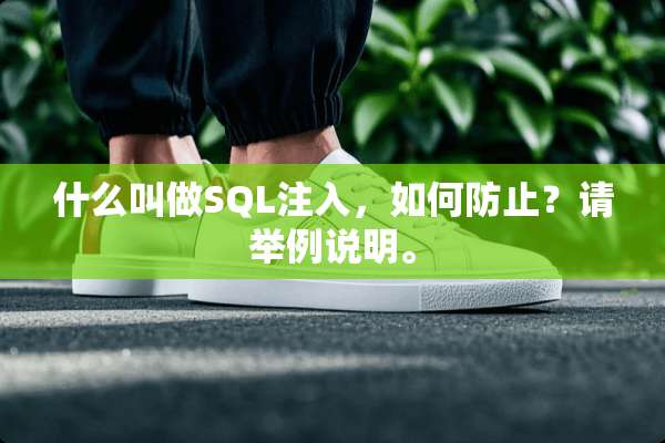 什么叫做SQL注入，如何防止？请举例说明。