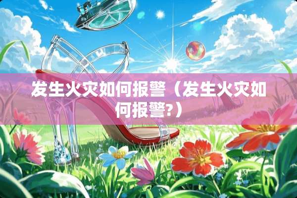 发生火灾如何报警（发生火灾如何报警?）