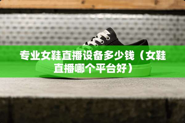 专业女鞋直播设备多少钱（女鞋直播哪个平台好）