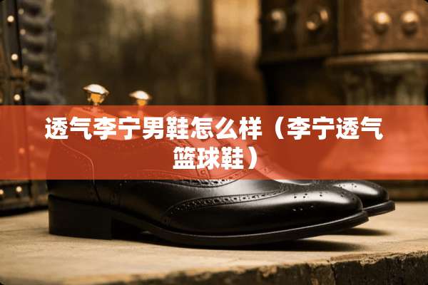透气李宁男鞋怎么样（李宁透气篮球鞋）