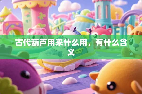 古代葫芦用来什么用，有什么含义