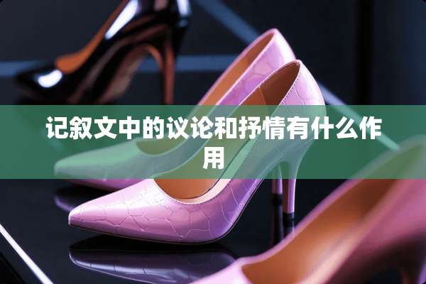 记叙文中的议论和抒情有什么作用