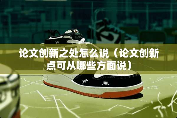 论文创新之处怎么说（论文创新点可从哪些方面说）