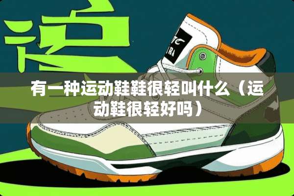 有一种运动鞋鞋很轻叫什么（运动鞋很轻好吗）