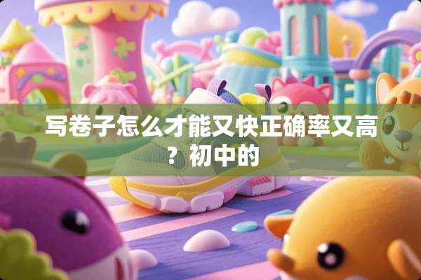 写卷子怎么才能又快正确率又高？初中的