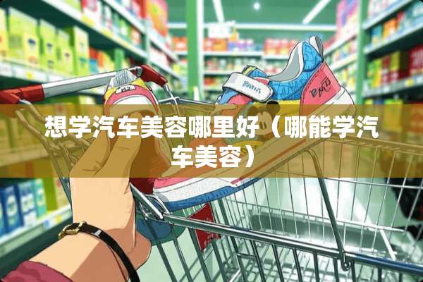 想学汽车美容哪里好（哪能学汽车美容）