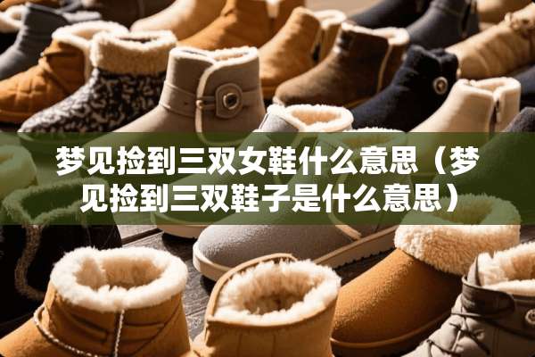 梦见捡到三双女鞋什么意思（梦见捡到三双鞋子是什么意思）