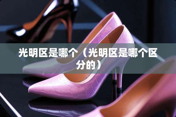 光明区是哪个（光明区是哪个区分的）