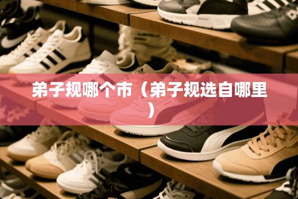 弟子规哪个市（弟子规选自哪里）