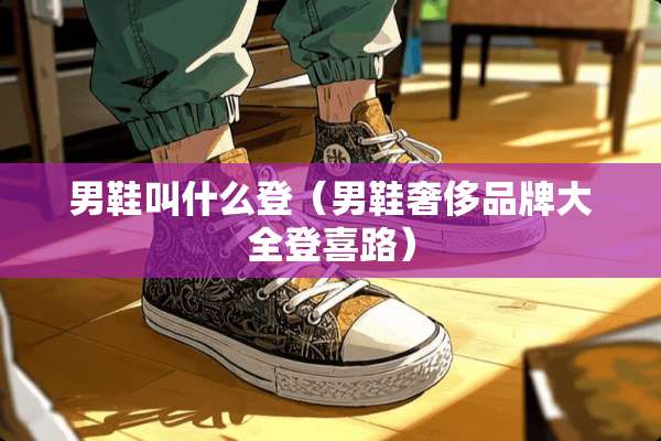 男鞋叫什么登（男鞋奢侈品牌大全登喜路）