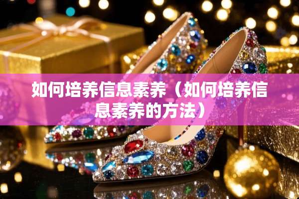 如何培养信息素养（如何培养信息素养的方法）