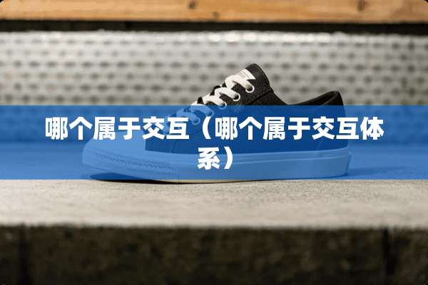 哪个属于交互（哪个属于交互体系）