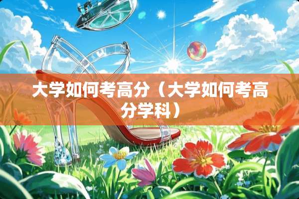 大学如何考高分（大学如何考高分学科）