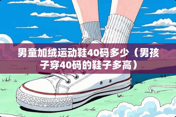 男童加绒运动鞋40码多少（男孩子穿40码的鞋子多高）