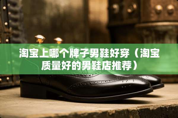 淘宝上哪个牌子男鞋好穿（淘宝质量好的男鞋店推荐）