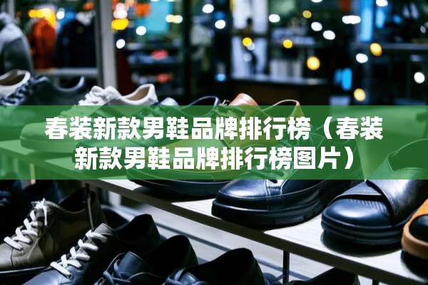 春装新款男鞋品牌排行榜（春装新款男鞋品牌排行榜图片）