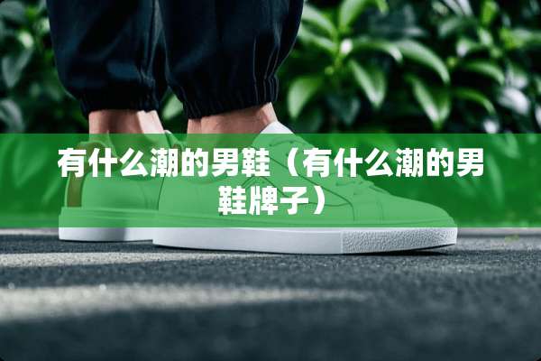 有什么潮的男鞋（有什么潮的男鞋牌子）