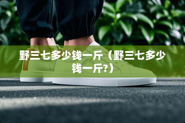 野三七多少钱一斤（野三七多少钱一斤?）