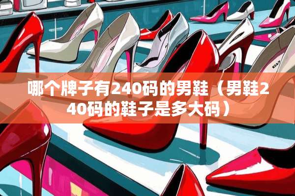 哪个牌子有240码的男鞋（男鞋240码的鞋子是多大码）